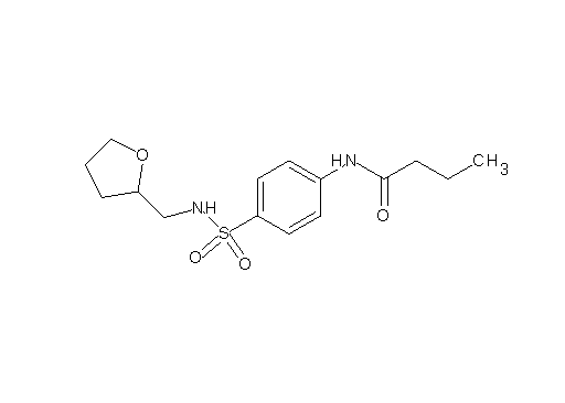 N-(4-{[(tetrahydro-2-furanylmethyl)amino]sulfonyl}phenyl)butanamide