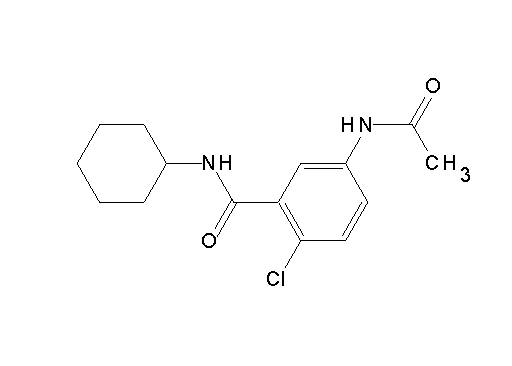 5-(acetylamino)-2-chloro-N-cyclohexylbenzamide