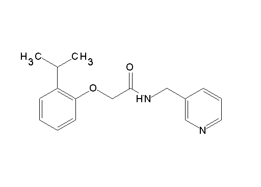 2-(2-isopropylphenoxy)-N-(3-pyridinylmethyl)acetamide