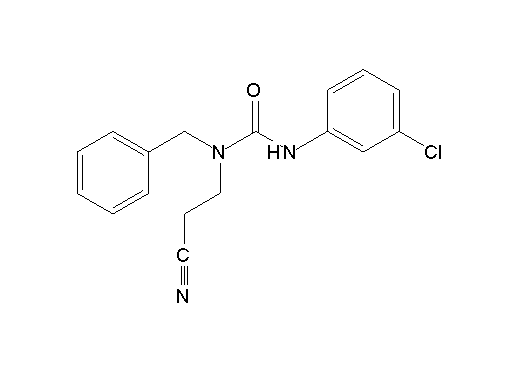 N-benzyl-N'-(3-chlorophenyl)-N-(2-cyanoethyl)urea