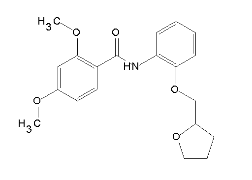 2,4-dimethoxy-N-[2-(tetrahydro-2-furanylmethoxy)phenyl]benzamide