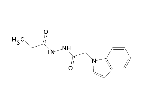 N'-[2-(1H-indol-1-yl)acetyl]propanohydrazide