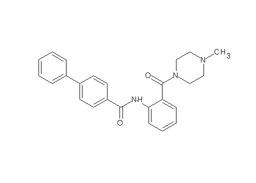 N-{2-[(4-methyl-1-piperazinyl)carbonyl]phenyl}-4-biphenylcarboxamide