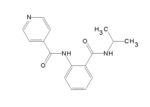 N-{2-[(isopropylamino)carbonyl]phenyl}isonicotinamide