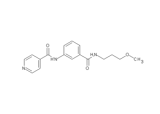 N-(3-{[(3-methoxypropyl)amino]carbonyl}phenyl)isonicotinamide