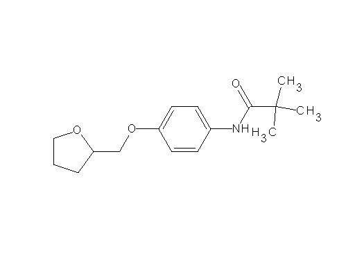 2,2-dimethyl-N-[4-(tetrahydro-2-furanylmethoxy)phenyl]propanamide