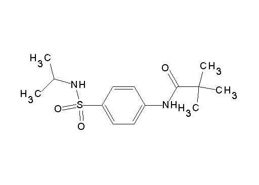 N-{4-[(isopropylamino)sulfonyl]phenyl}-2,2-dimethylpropanamide
