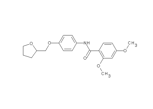 2,4-dimethoxy-N-[4-(tetrahydro-2-furanylmethoxy)phenyl]benzamide