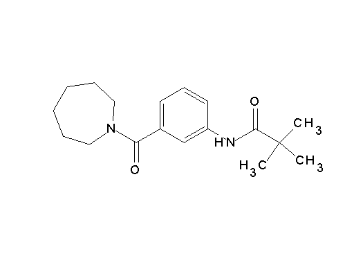 N-[3-(1-azepanylcarbonyl)phenyl]-2,2-dimethylpropanamide - Click Image to Close