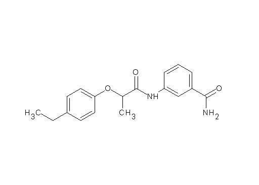 3-{[2-(4-ethylphenoxy)propanoyl]amino}benzamide