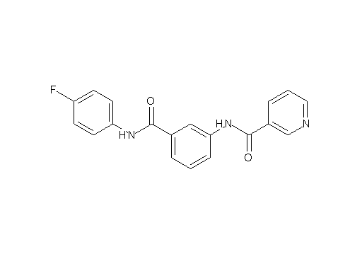 N-(3-{[(4-fluorophenyl)amino]carbonyl}phenyl)nicotinamide