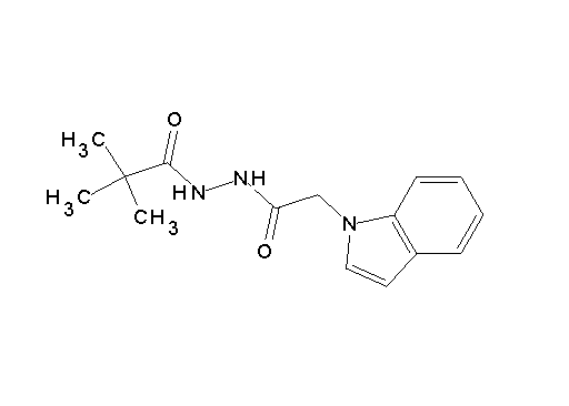 N'-(1H-indol-1-ylacetyl)-2,2-dimethylpropanohydrazide
