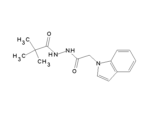 N'-(1H-indol-1-ylacetyl)-2,2-dimethylpropanohydrazide N'-(1H-indol-1-ylacetyl)-2,2-dimethylpropanohydrazide