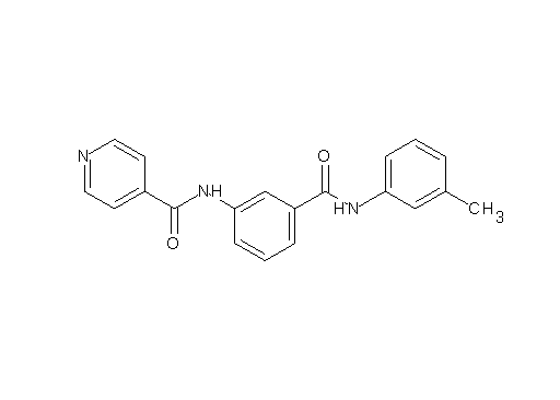 N-(3-{[(3-methylphenyl)amino]carbonyl}phenyl)isonicotinamide