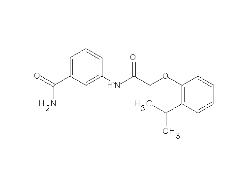 3-{[(2-isopropylphenoxy)acetyl]amino}benzamide
