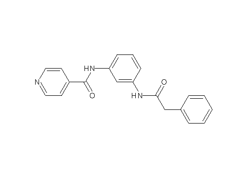 N-{3-[(2-phenylacetyl)amino]phenyl}isonicotinamide