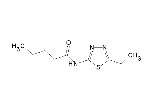 N-(5-ethyl-1,3,4-thiadiazol-2-yl)pentanamide