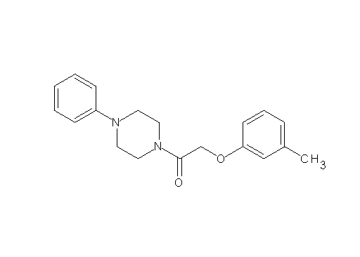 1-[(3-methylphenoxy)acetyl]-4-phenylpiperazine