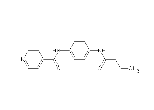 N-[4-(butyrylamino)phenyl]isonicotinamide