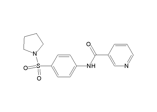 N-[4-(1-pyrrolidinylsulfonyl)phenyl]nicotinamide