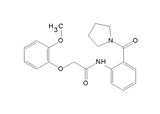 2-(2-methoxyphenoxy)-N-[2-(1-pyrrolidinylcarbonyl)phenyl]acetamide
