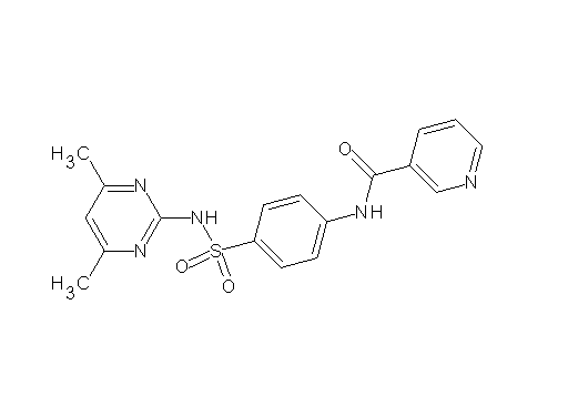 N-(4-{[(4,6-dimethyl-2-pyrimidinyl)amino]sulfonyl}phenyl)nicotinamide
