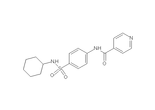 N-{4-[(cyclohexylamino)sulfonyl]phenyl}isonicotinamide