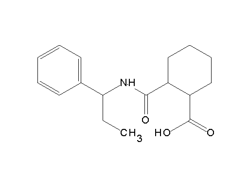 2-{[(1-phenylpropyl)amino]carbonyl}cyclohexanecarboxylic acid