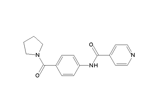 N-[4-(1-pyrrolidinylcarbonyl)phenyl]isonicotinamide