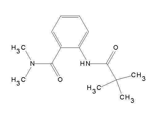2-[(2,2-dimethylpropanoyl)amino]-N,N-dimethylbenzamide