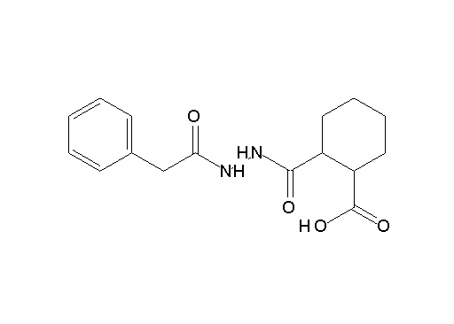 2-{[2-(phenylacetyl)hydrazino]carbonyl}cyclohexanecarboxylic acid