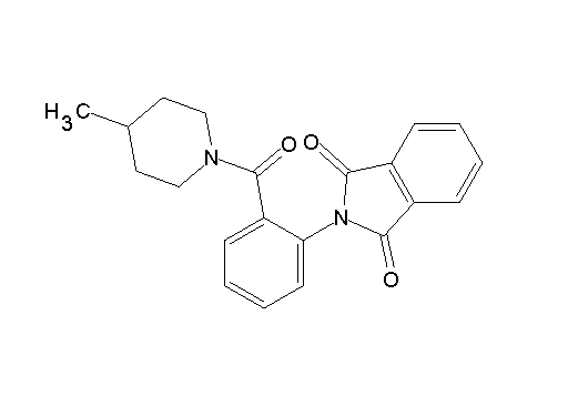2-{2-[(4-methyl-1-piperidinyl)carbonyl]phenyl}-1H-isoindole-1,3(2H)-dione