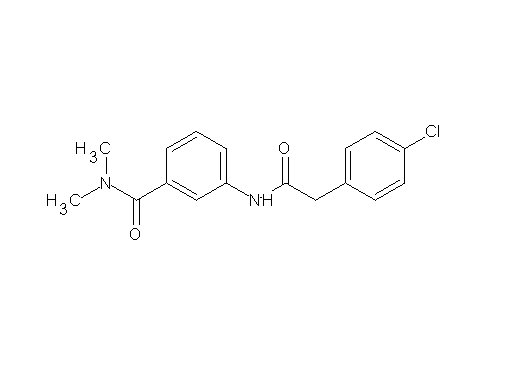 3-{[(4-chlorophenyl)acetyl]amino}-N,N-dimethylbenzamide