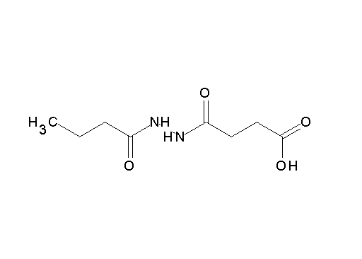 4-(2-butyrylhydrazino)-4-oxobutanoic acid