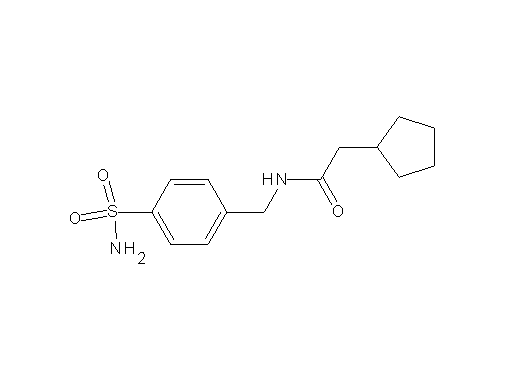 N-[4-(aminosulfonyl)benzyl]-2-cyclopentylacetamide