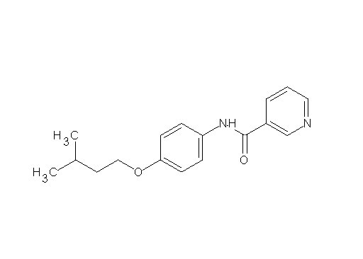 N-[4-(3-methylbutoxy)phenyl]nicotinamide