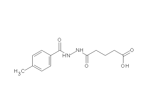 5-[2-(4-methylbenzoyl)hydrazino]-5-oxopentanoic acid