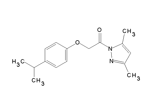 1-[(4-isopropylphenoxy)acetyl]-3,5-dimethyl-1H-pyrazole - Click Image to Close