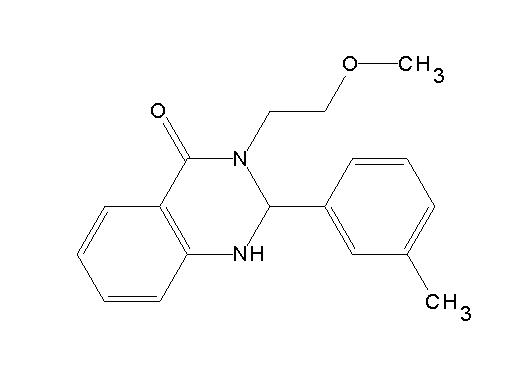 3-(2-methoxyethyl)-2-(3-methylphenyl)-2,3-dihydro-4(1H)-quinazolinone