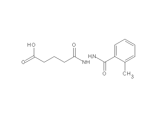 5-[2-(2-methylbenzoyl)hydrazino]-5-oxopentanoic acid