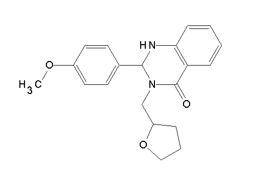 2-(4-methoxyphenyl)-3-(tetrahydro-2-furanylmethyl)-2,3-dihydro-4(1H)-quinazolinone - Click Image to Close