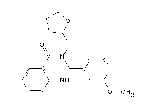 2-(3-methoxyphenyl)-3-(tetrahydro-2-furanylmethyl)-2,3-dihydro-4(1H)-quinazolinone