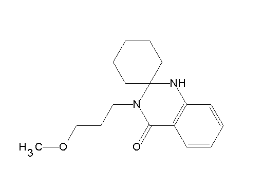 3'-(3-methoxypropyl)-1'H-spiro[cyclohexane-1,2'-quinazolin]-4'(3'H)-one