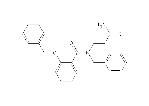 N-(3-amino-3-oxopropyl)-N-benzyl-2-(benzyloxy)benzamide (non-preferred name)