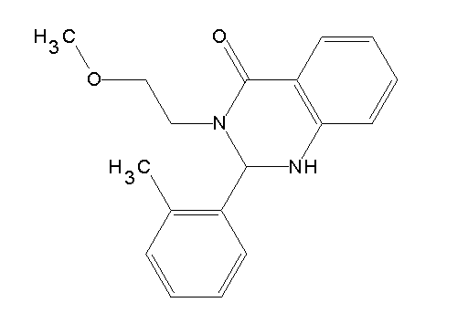 3-(2-methoxyethyl)-2-(2-methylphenyl)-2,3-dihydro-4(1H)-quinazolinone
