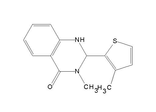 3-methyl-2-(3-methyl-2-thienyl)-2,3-dihydro-4(1H)-quinazolinone