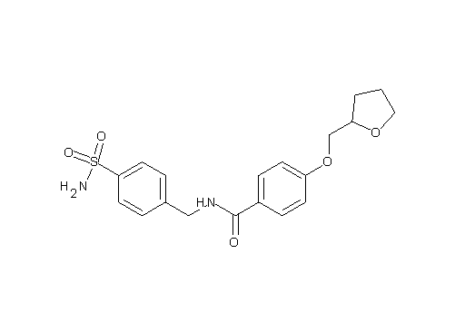 N-[4-(aminosulfonyl)benzyl]-4-(tetrahydro-2-furanylmethoxy)benzamide