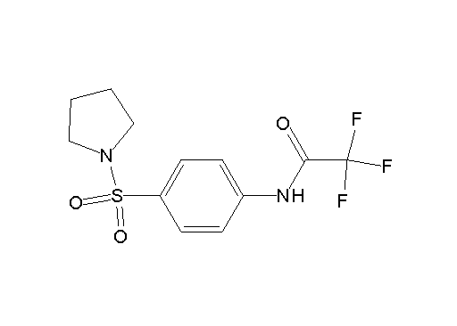 2,2,2-trifluoro-N-[4-(1-pyrrolidinylsulfonyl)phenyl]acetamide