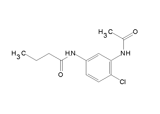 N-[3-(acetylamino)-4-chlorophenyl]butanamide