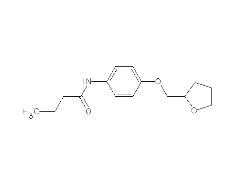 N-[4-(tetrahydro-2-furanylmethoxy)phenyl]butanamide